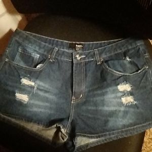 Blue jean shorts